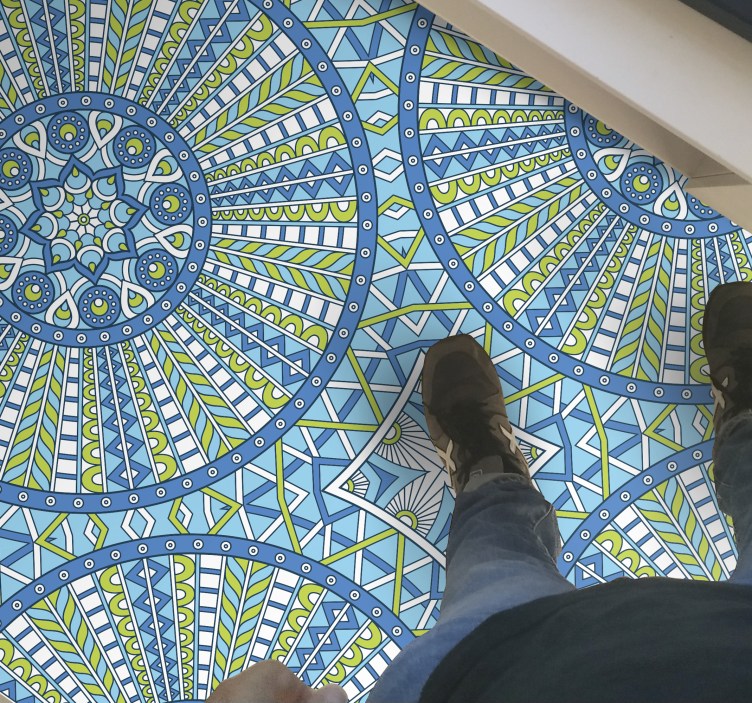 乙烯基地毯展现时尚几何图案 - TenStickers