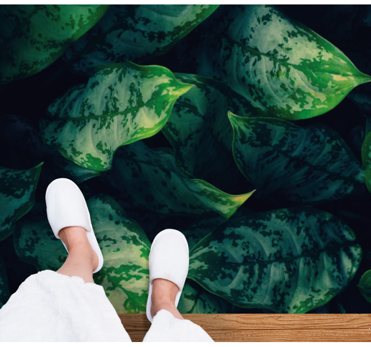 马兰塔叶子花卉乙烯基地毯 - TenStickers