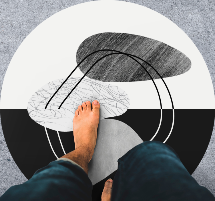 极简主义抽象形状艺术作品 - TenStickers