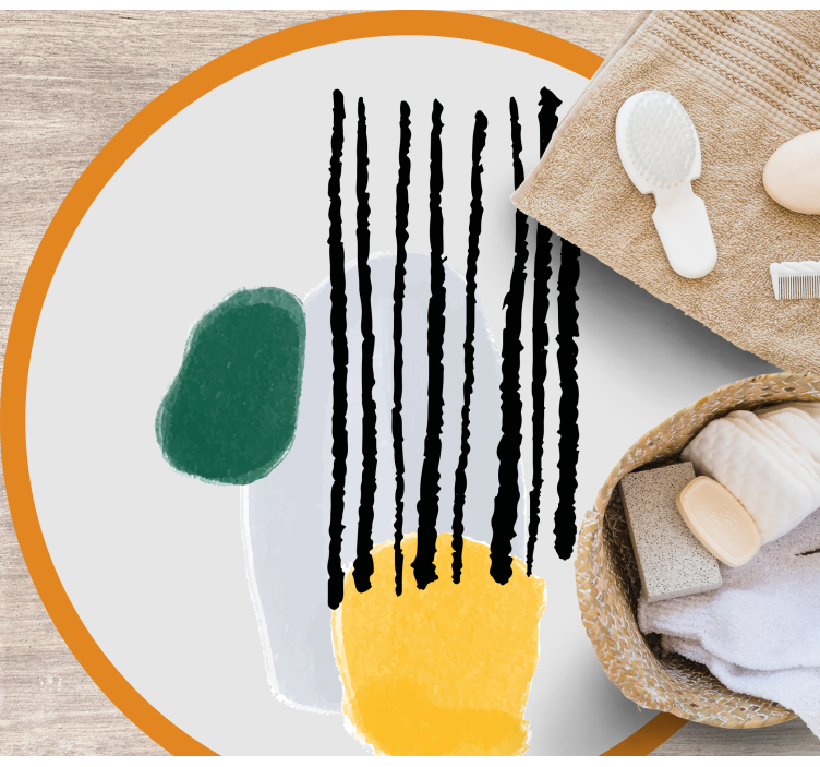 极简主义几何色彩分段设计 - TenStickers