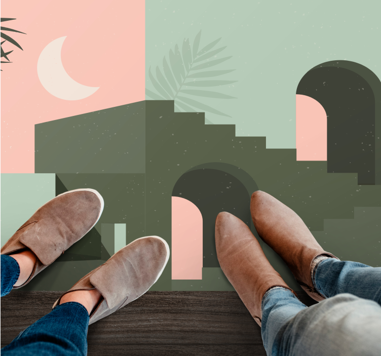 极简主义 极简抽象风景 - TenStickers