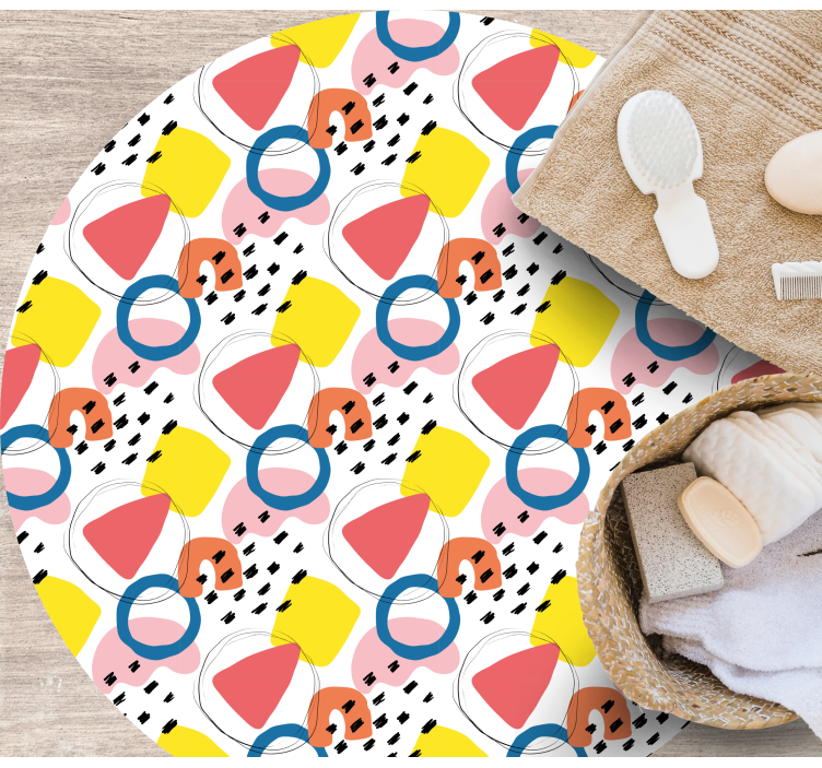 极简主义 充满活力的形状排列 - TenStickers