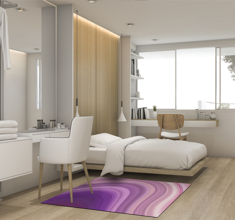 现代抽象紫色pvc地毯 - TenStickers