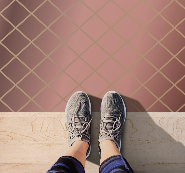 乙烯基地毯优雅钻石图案 - TenStickers