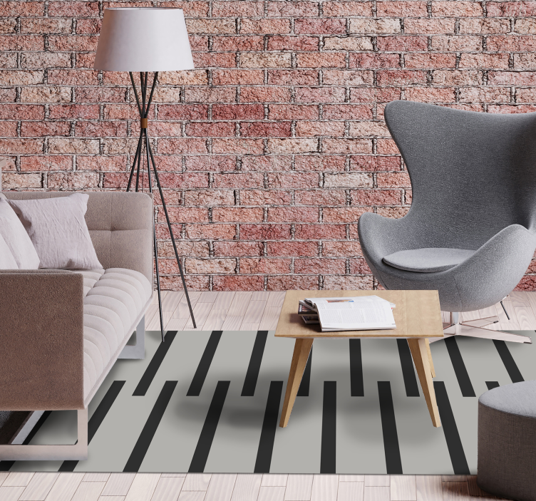 乙烯基地毯时尚条纹图案 - TenStickers