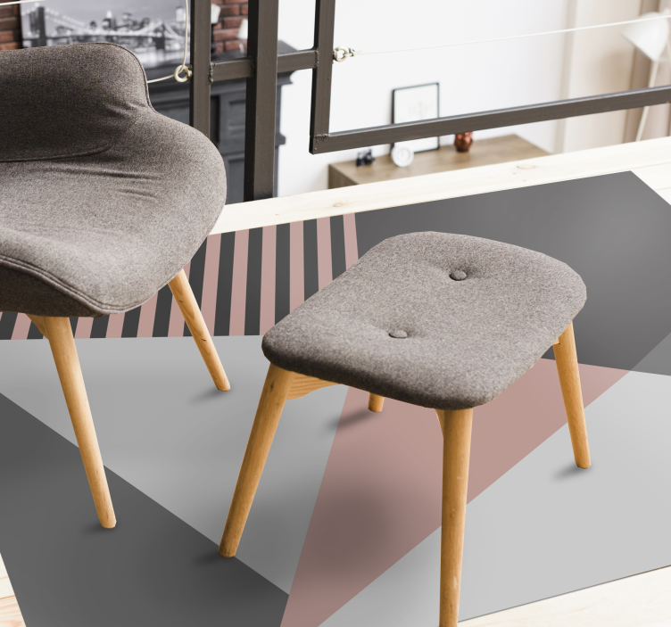 乙烯基地毯三角几何图案 - TenStickers