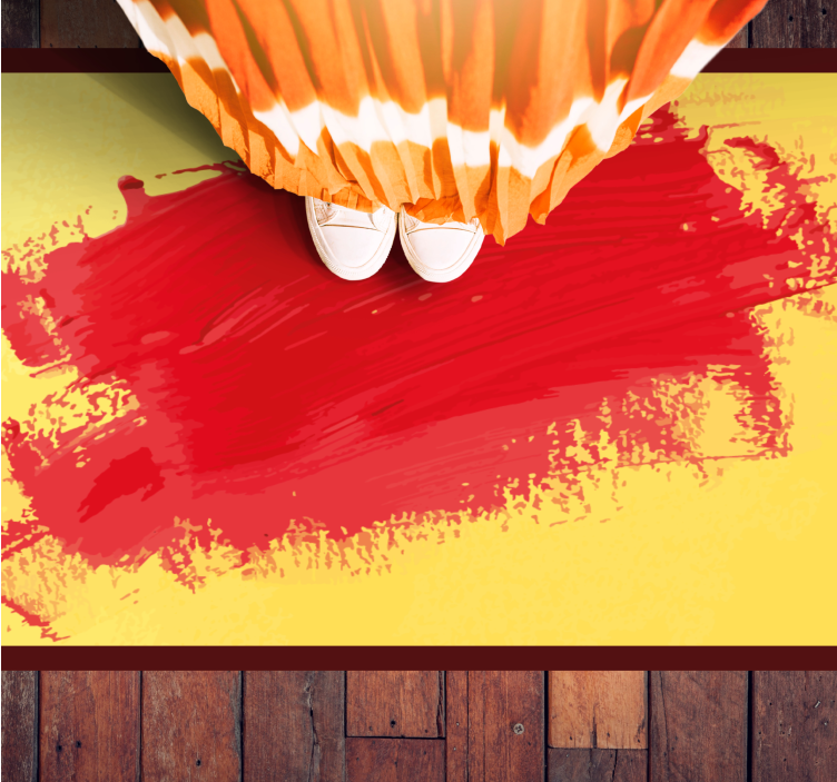 乙烯基地毯 充满活力的笔触 - TenStickers