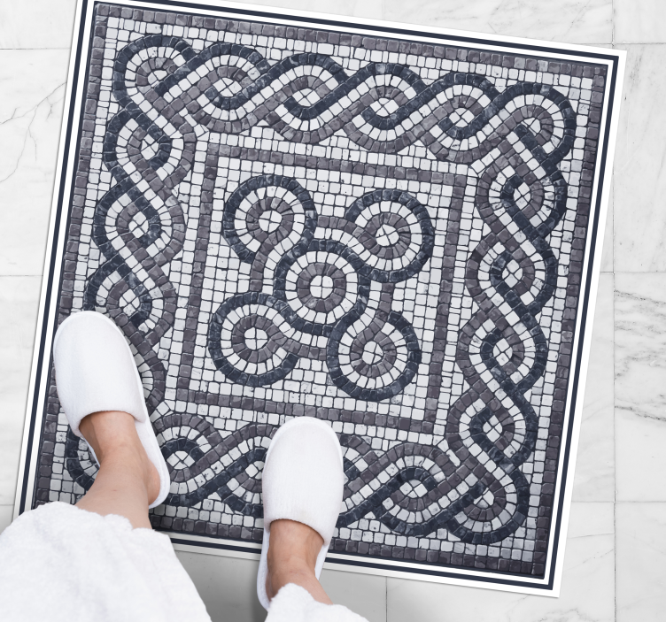 乙烯基地毯镶嵌 马赛克复杂设计 - TenStickers