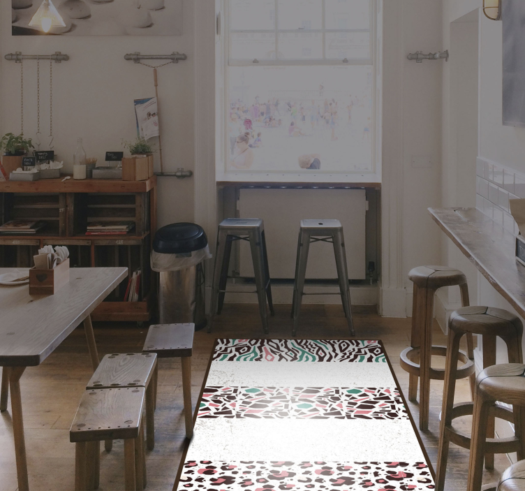 乙烯基地毯镶嵌 马赛克图案融合 - TenStickers