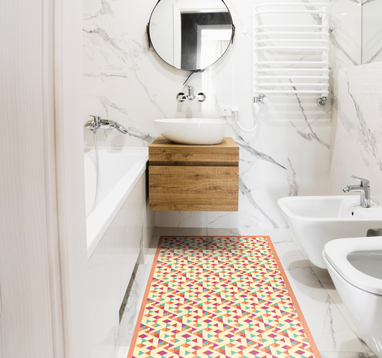 乙烯基地毯镶嵌 马赛克图案跑道 - TenStickers