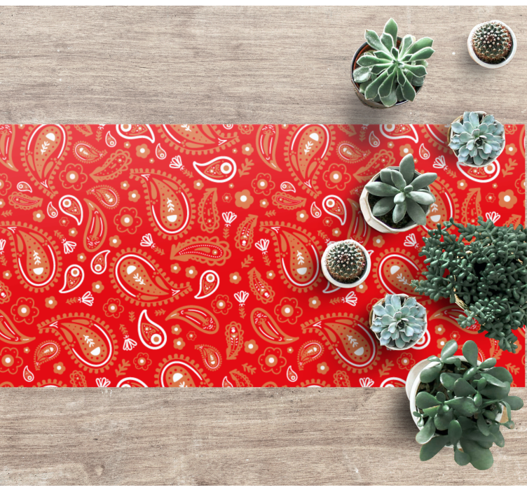 乙烯基地毯镶嵌鲜艳波斯花纹 - TenStickers