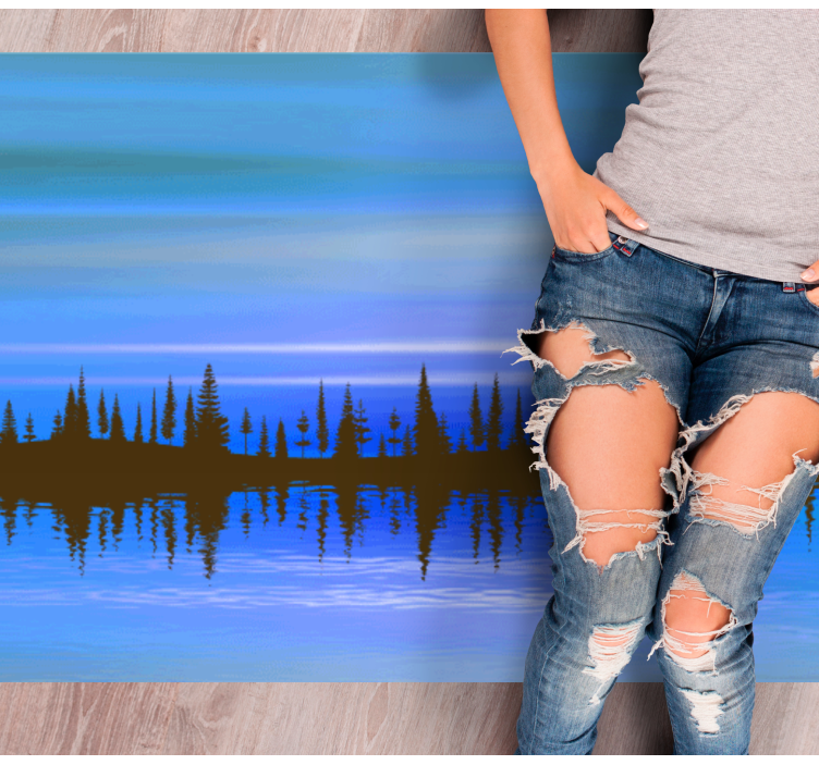 天然乙烯基地毯抽象风景混合款 - TenStickers