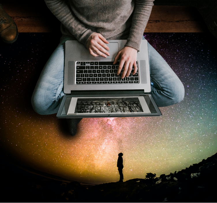 天然乙烯基地毯天际风景 - TenStickers