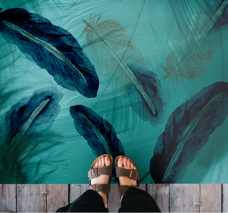 天然乙烯基地毯 叶茂热带绿洲 - TenStickers