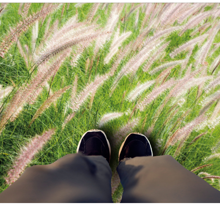 天然乙烯基地毯郁郁葱葱的绿色景观 - TenStickers