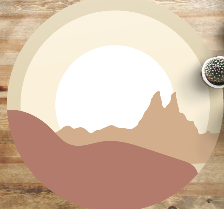 天然乙烯基地毯 极简主义景观 - TenStickers