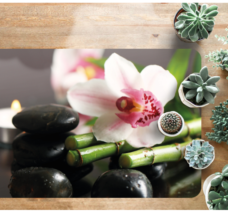 天然乙烯基地毯兰花宁静 - TenStickers