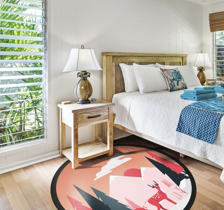 天然乙烯基地毯宁静野外风景 - TenStickers