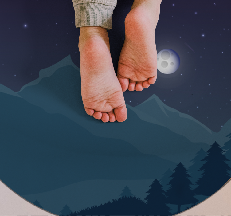 夜空自然乙烯基地毯 - TenStickers