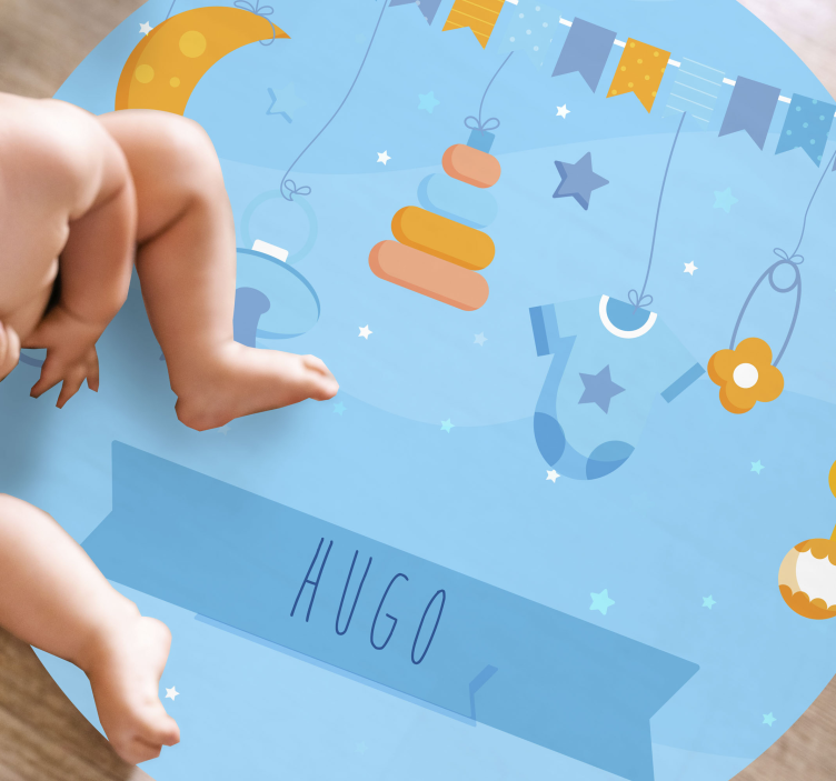 乙烯基地毯托儿所 定制托儿所装饰 - TenStickers