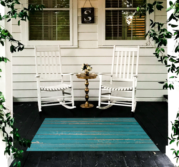 老蓝木效果乙烯基地毯 - TenStickers