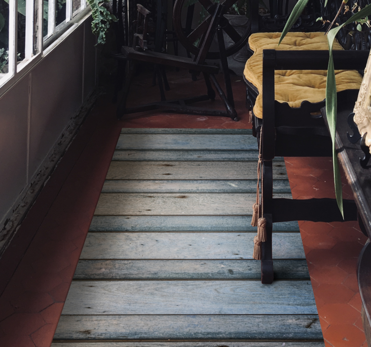 原始木板3d纹理木乙烯基地毯 - TenStickers