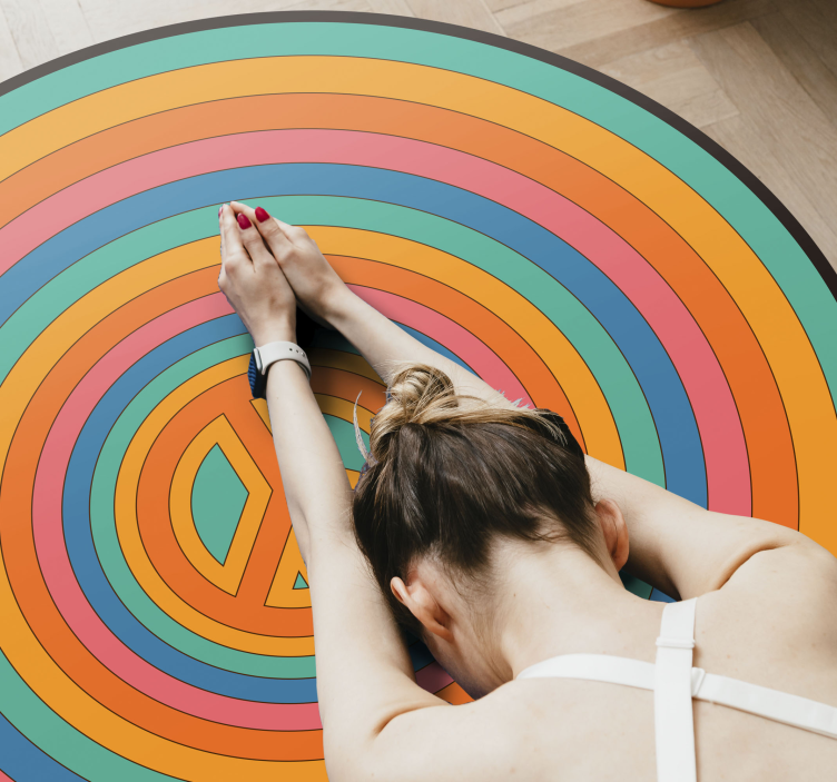 和平象征圆形地毯 - TenStickers