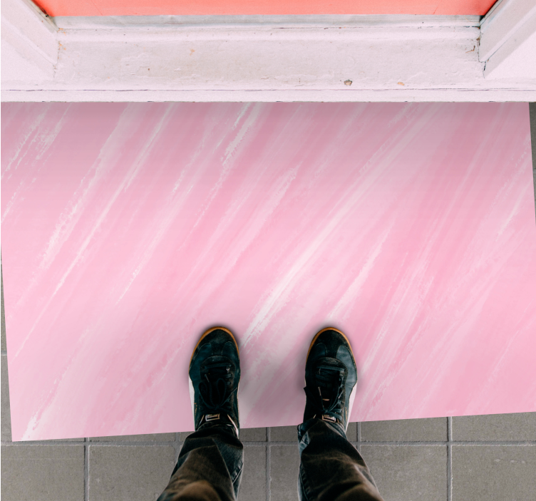 乙烯基地毯粉柔和粉色大理石 - TenStickers