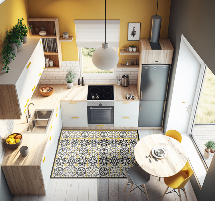 葡萄牙图案厨房地砖 - TenStickers