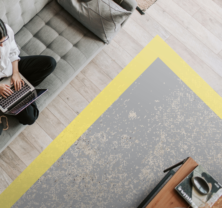 矩形pantone几何地毯 - TenStickers