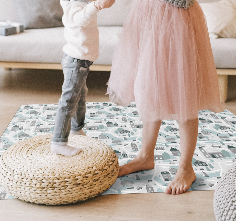 乙烯基地毯道路迷人乡村场景 - TenStickers