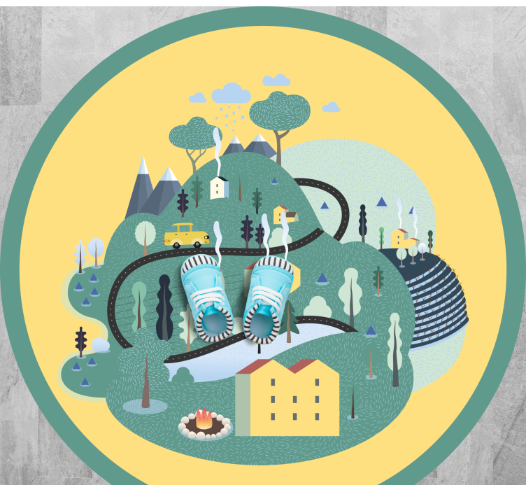 乙烯基地毯道路带您踏上趣味景观之旅 - TenStickers