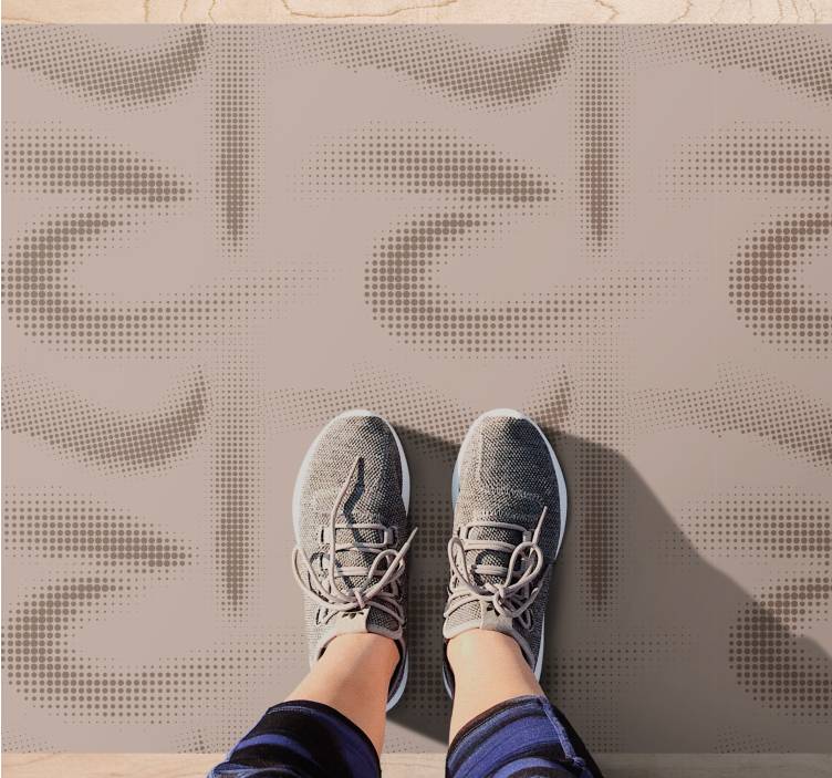 斯堪的纳维亚设计点状图案乙烯基地毯 - TenStickers