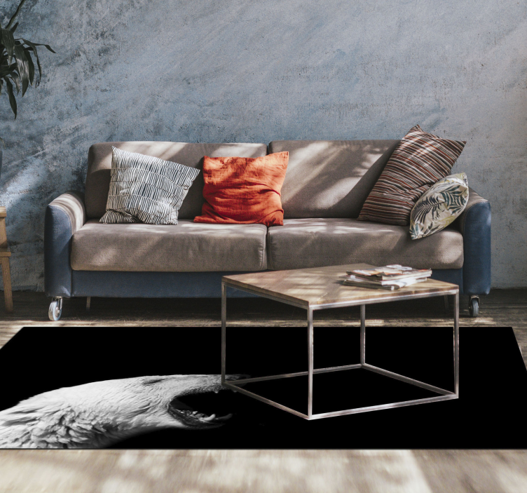 尖叫熊动物地毯 - TenStickers