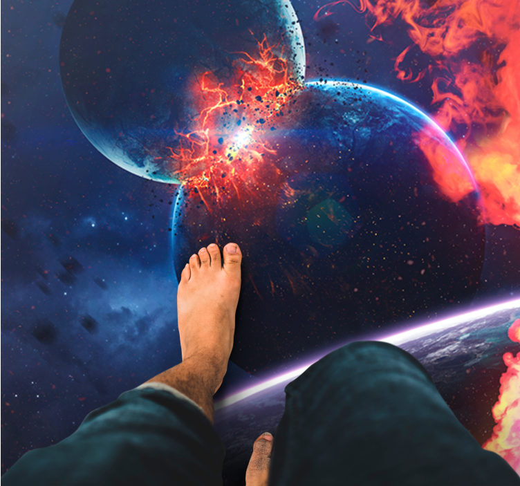 乙烯基地毯星星宇宙银河探险 - TenStickers