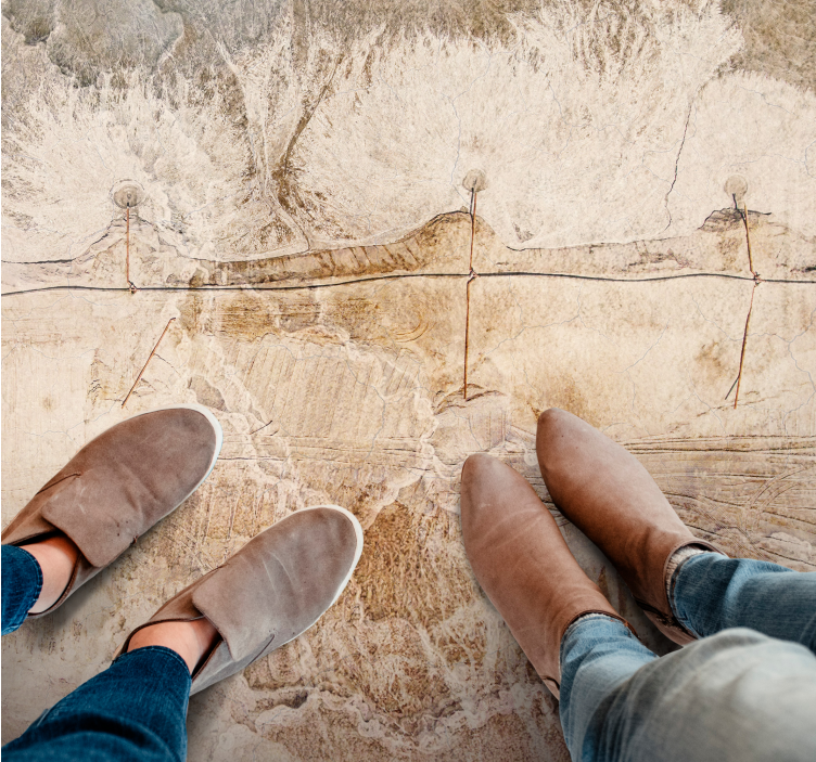 乙烯基地毯 石头效果 自然石材纹理 - TenStickers