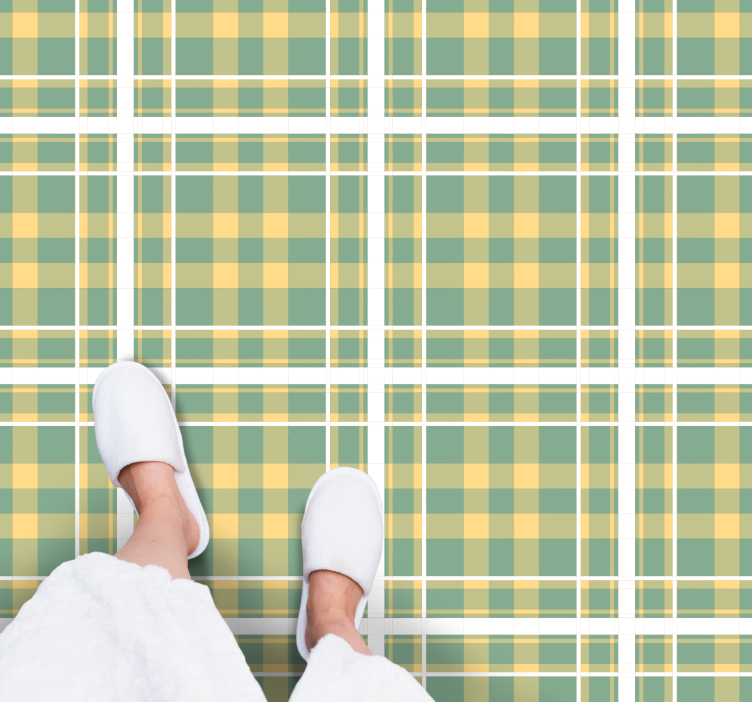 乙烯基地毯条纹格子图案 - TenStickers