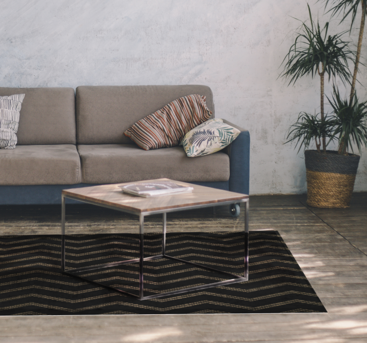 乙烯基地毯条纹 人字形条纹图案 - TenStickers