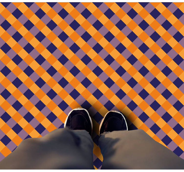 乙烯基地毯条纹 对角色块 - TenStickers