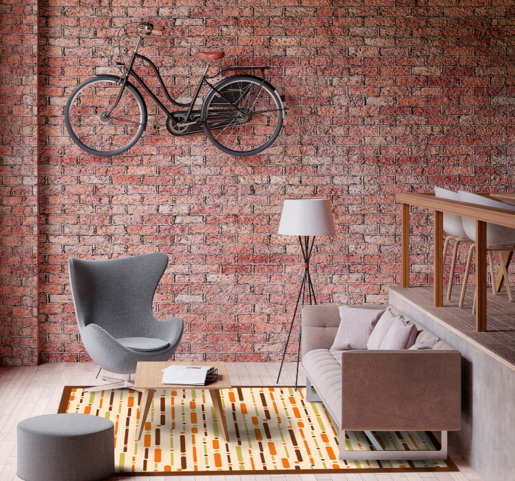 乙烯基地毯条纹 线性图案装饰 - TenStickers