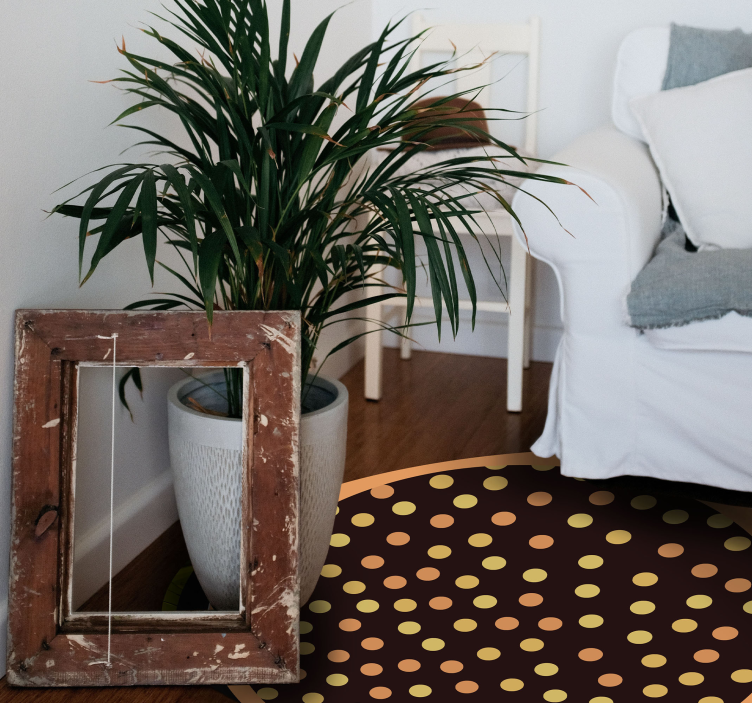 乙烯基地毯条纹 圆点圆圈 - TenStickers