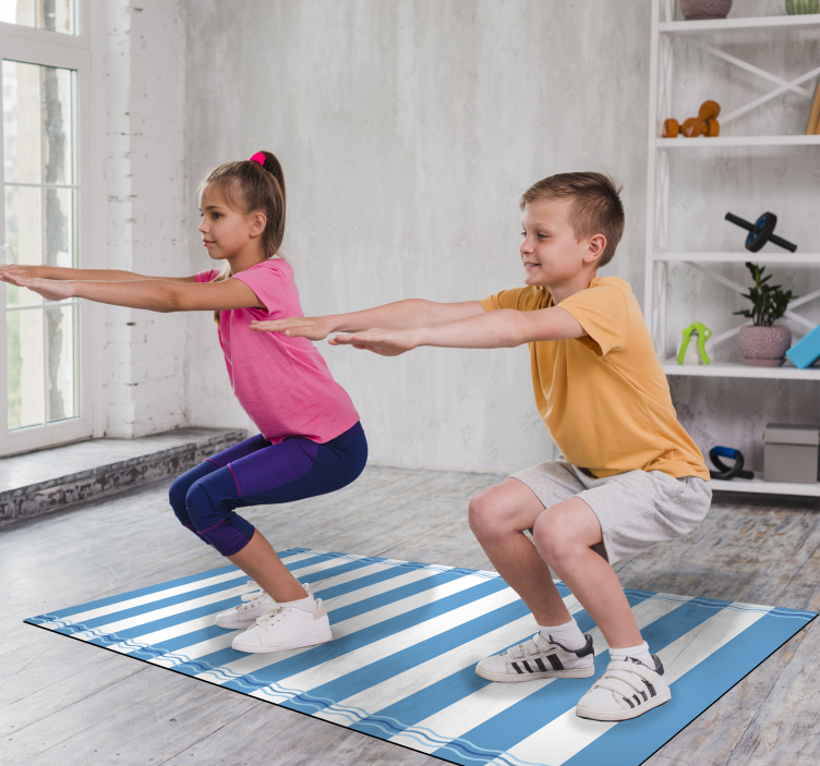 乙烯基地毯条纹 条纹运动 - TenStickers