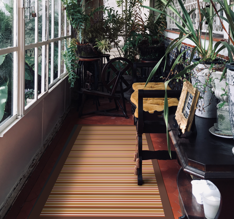 乙烯基地毯条纹 条纹图案 - TenStickers