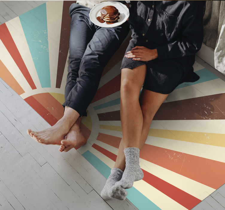 乙烯基地毯条纹 旭日条纹 - TenStickers