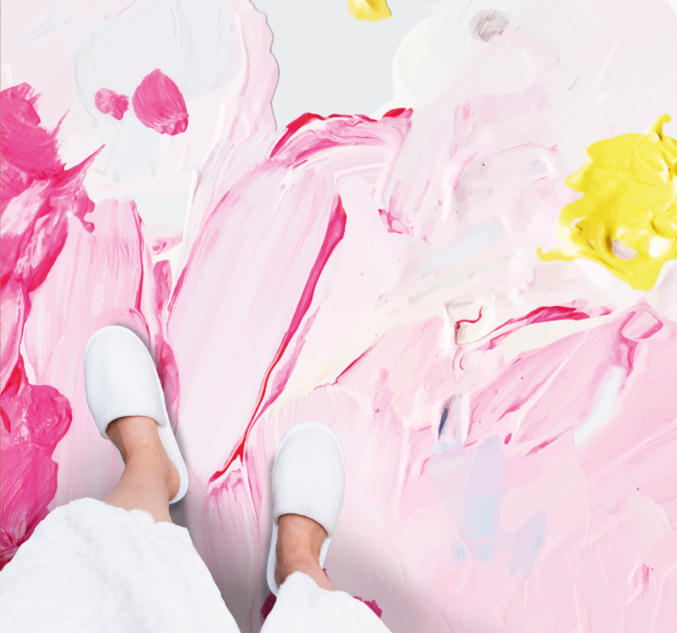 乙烯基地毯抽象笔触 - TenStickers