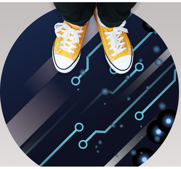 乙烯基地毯电路板图案 - TenStickers