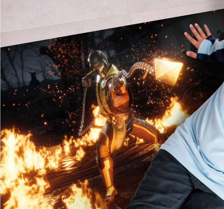 乙烯基地毯展现火热角色动作 - TenStickers