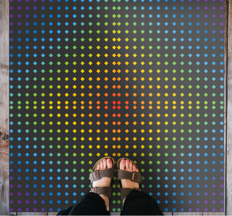 乙烯基地毯彩虹钻石设计 - TenStickers