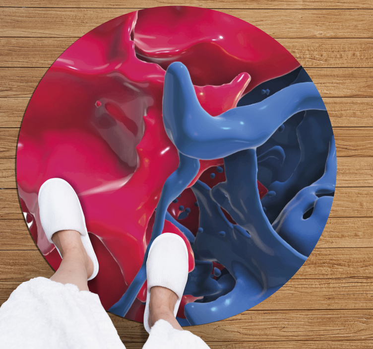 乙烯基地毯抽象色彩流动 - TenStickers