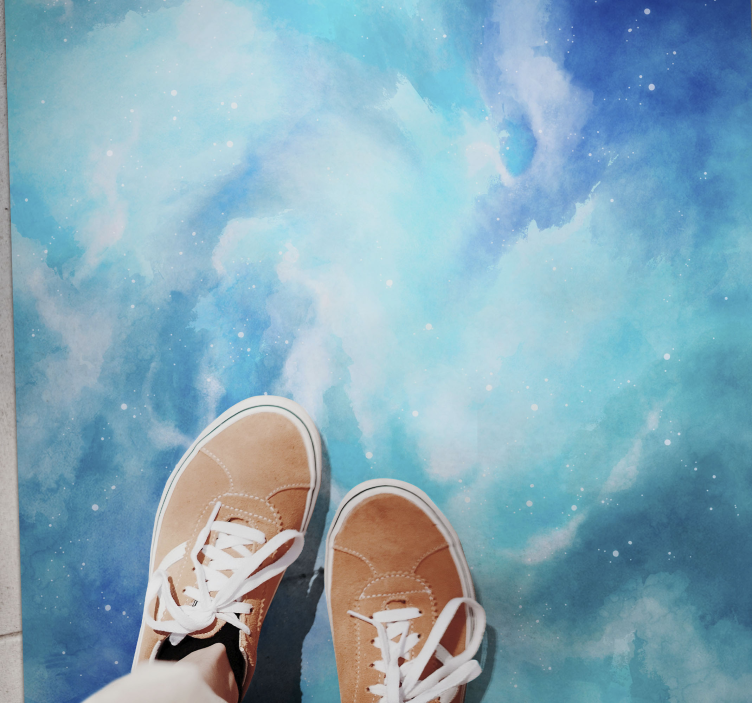 乙烯基地毯 天体水彩画 - TenStickers